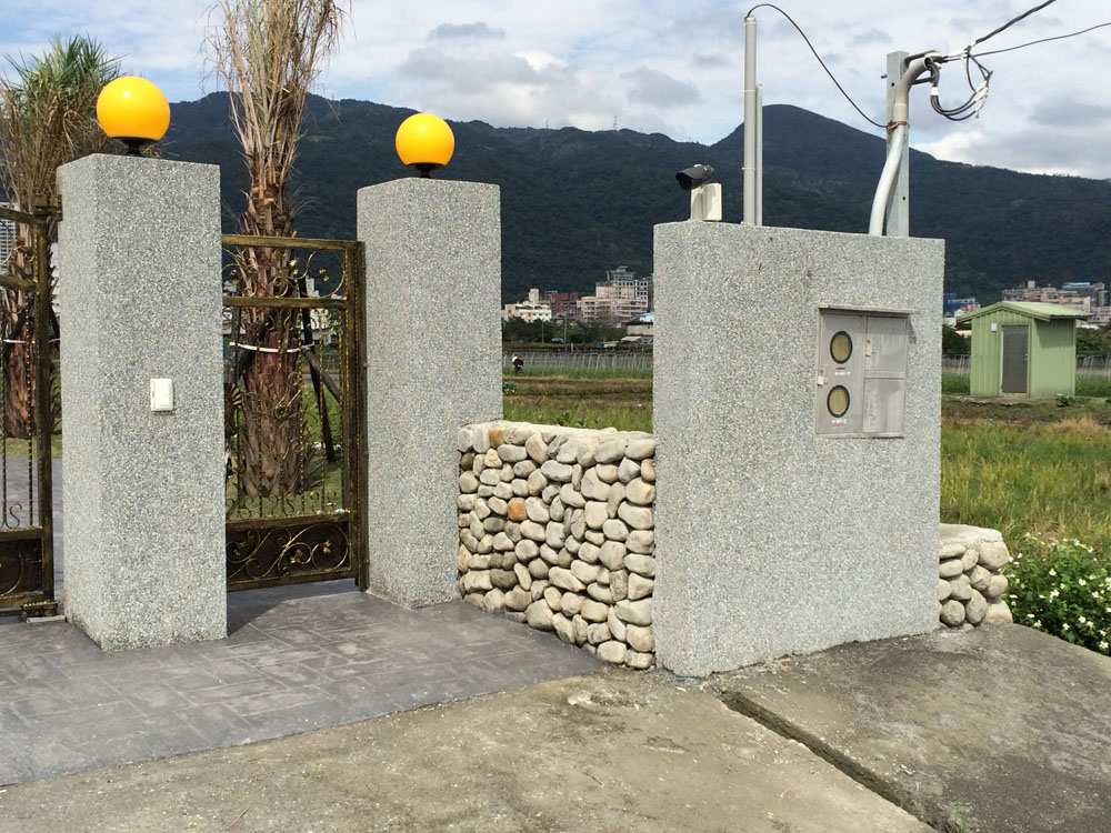 洗石仔牆